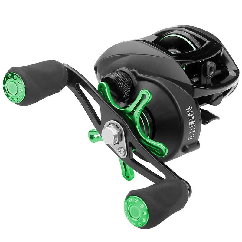 Linnhue Baitcasting Fishing Reel 12 Ball Bearings 8.1 Gear Ratio