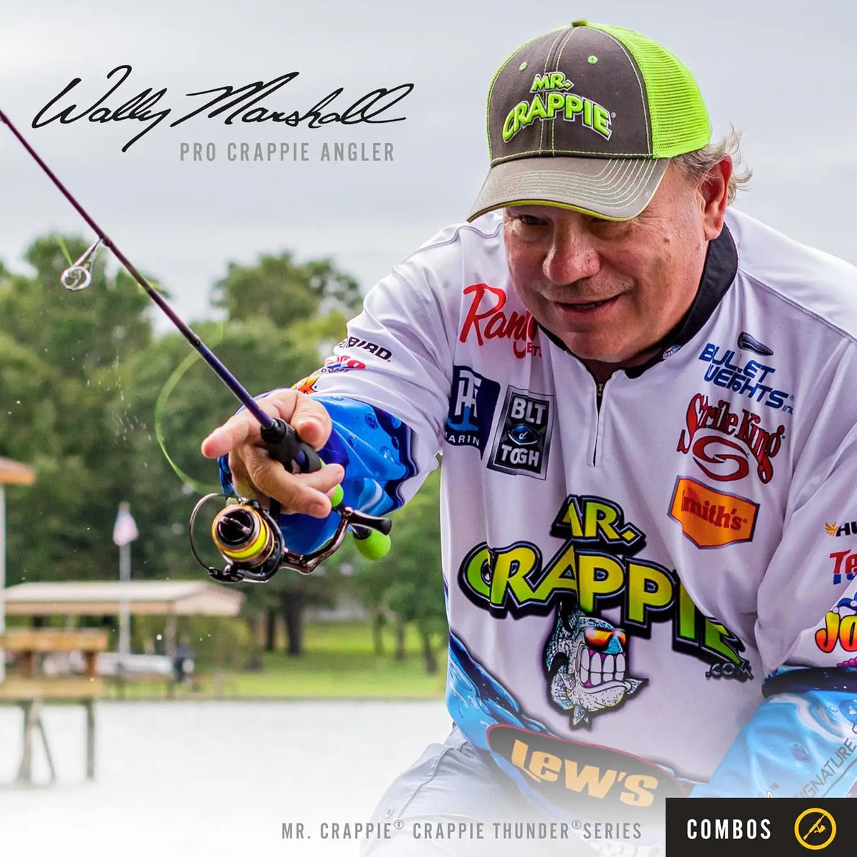 YTYIN Crappie Thunder Spinning Fishing Rod Combo IM6 Graphite