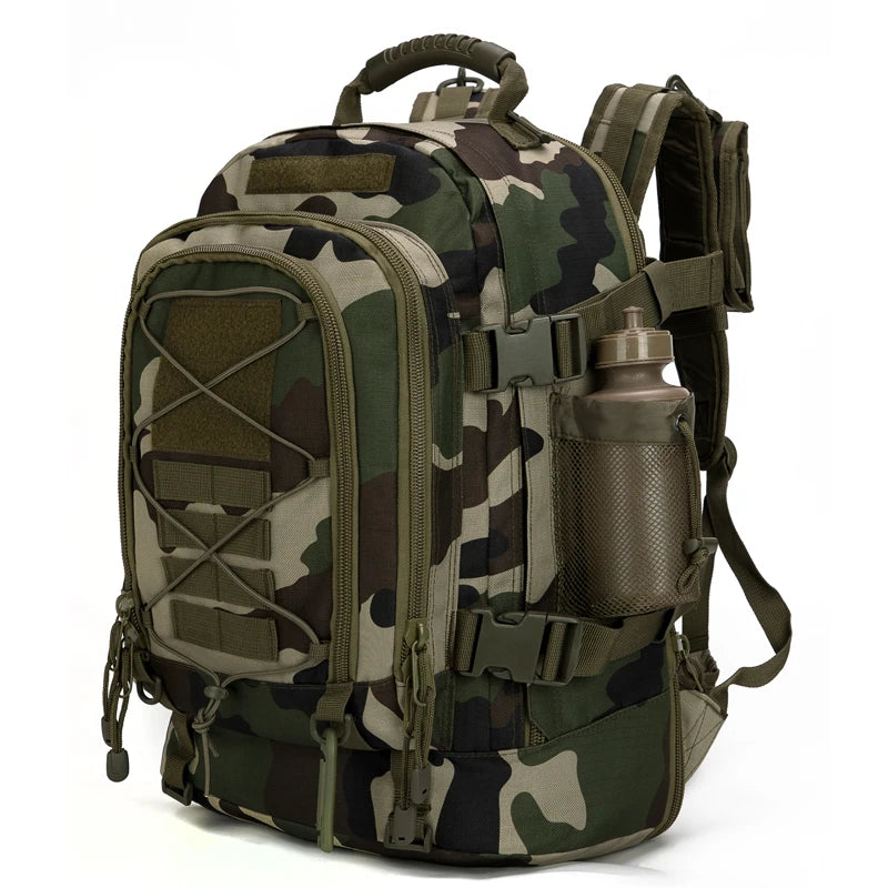 Lqarmy 60L Military Tactical Molle Hiking Backpack