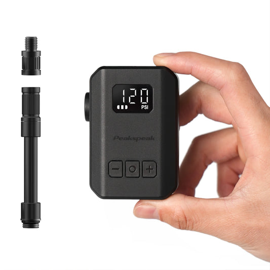 Topump Electric Mini Portable Cordless Bike Tire Inflator Digital Display