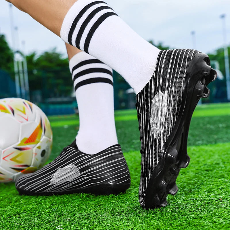 Yuyin Breathable Microfiber Soccer Shoes Turf Cleats Outdoor Training