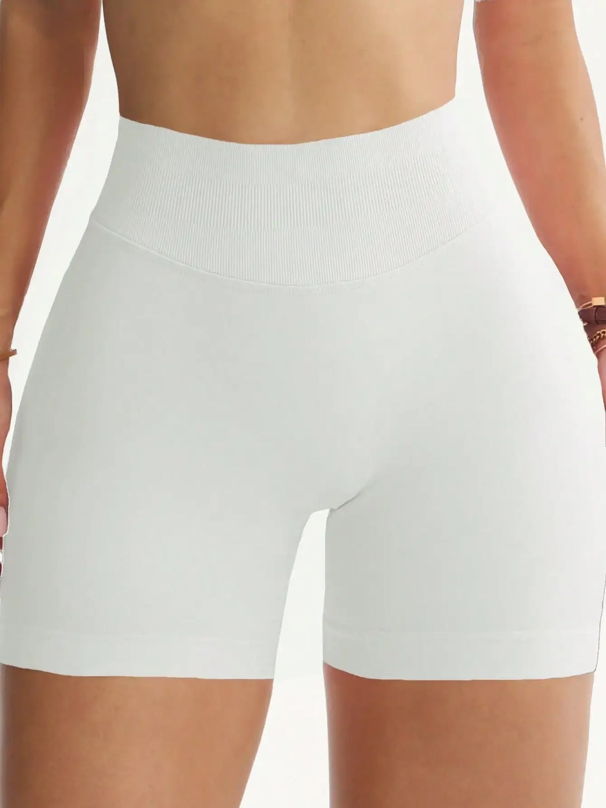 Women's Seamless Butt Lifting Athletic Gym Polyester Shorts