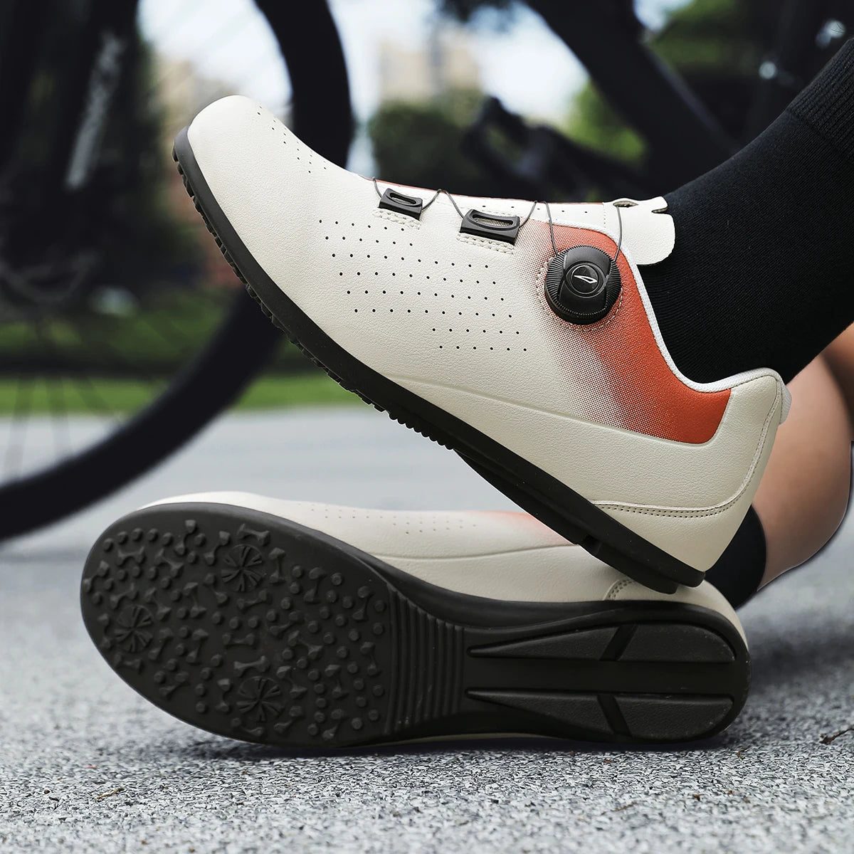 Yuyin Unisex Road Mountain Cycling Flat Spd Cleat Shoes