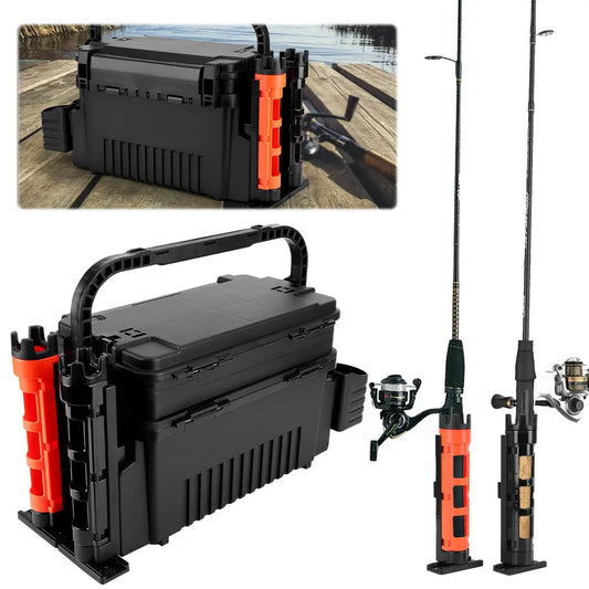 Aliilee Plastic Two Tier Fishing Tackle Storage Box