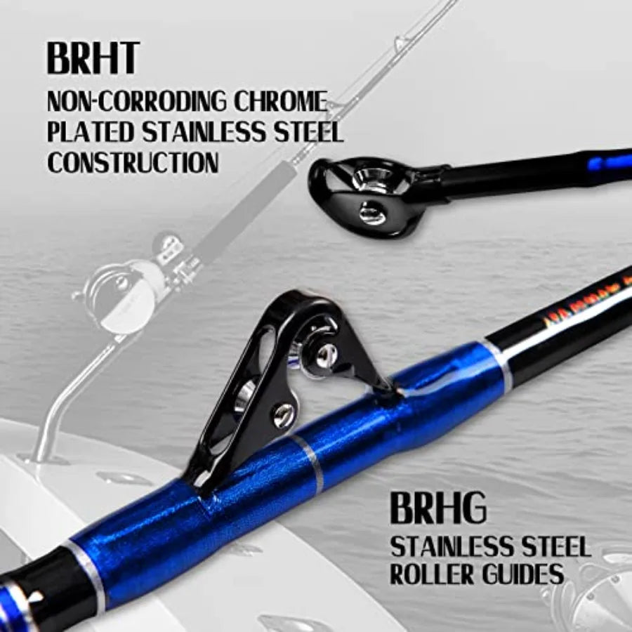 Stainless Steel Trolling Rod For Deep Sea Boat Fishing