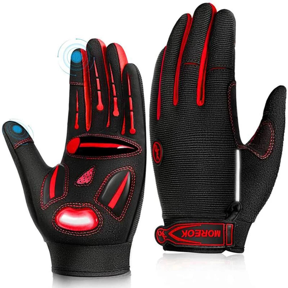 Moreok Breathable Non-Slip Racing Cycling Gloves