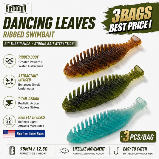 Kingdom Artificial Scented Swimbait T Tail Fishing Lure