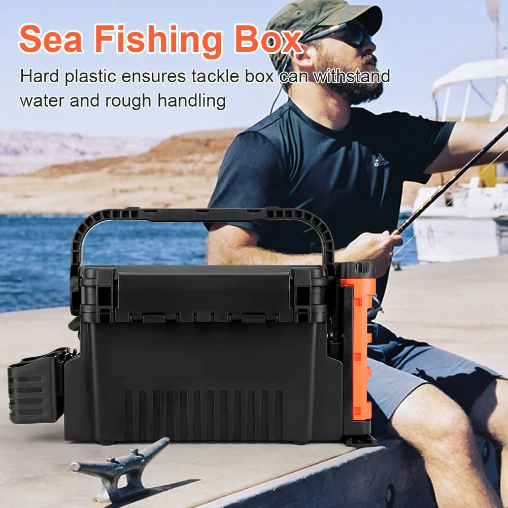 Aliilee Plastic Two Tier Fishing Tackle Storage Box