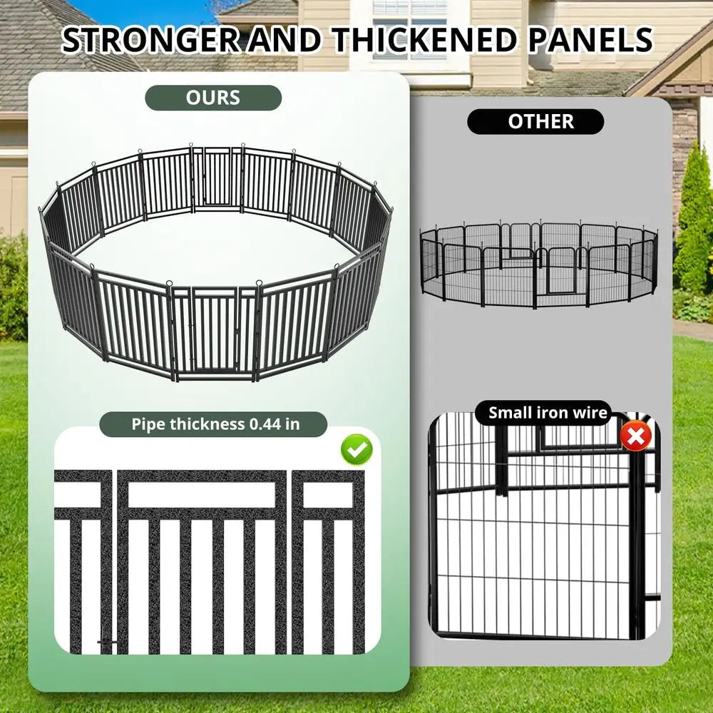 Durable Rust Proof Metal Dog Fence and Indoor Outdoor Playpen