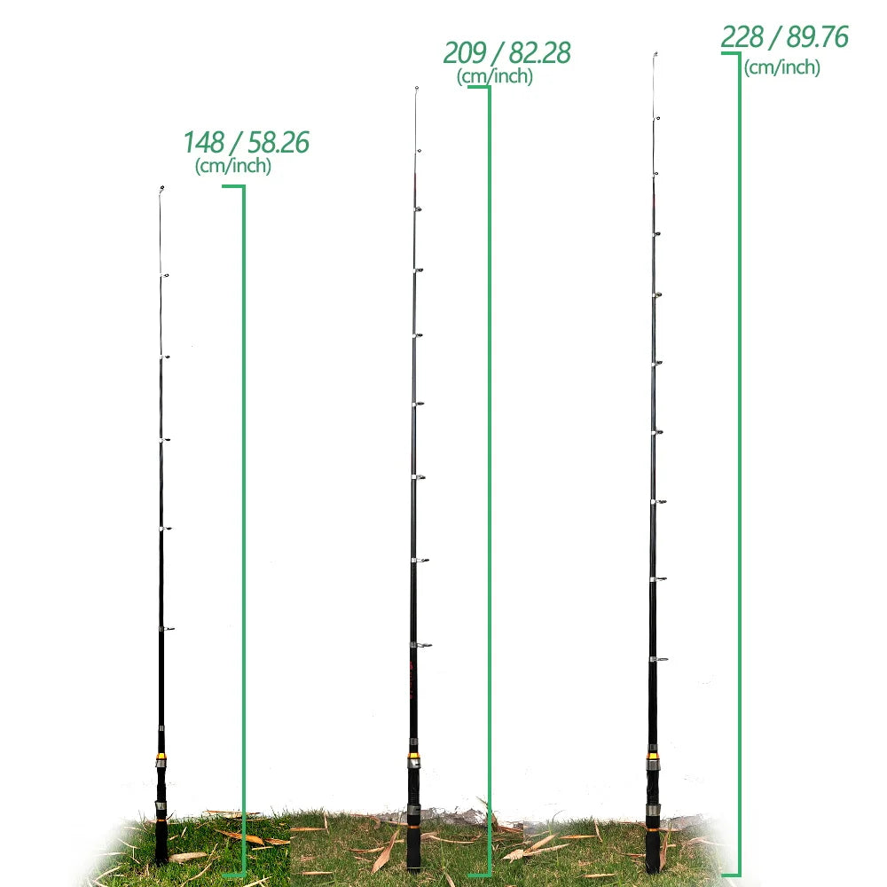 Portable Telescopic Fishing Rod For Carp And Spinning Travel