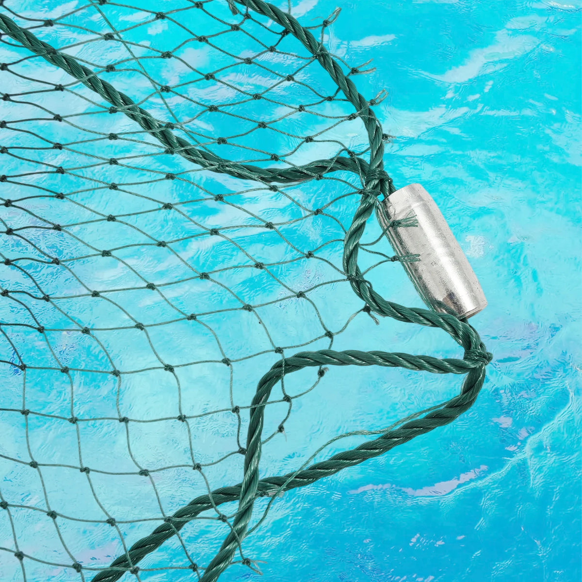 Bymaocar Polyethylene Fishing Drag Net With Floats And Weights