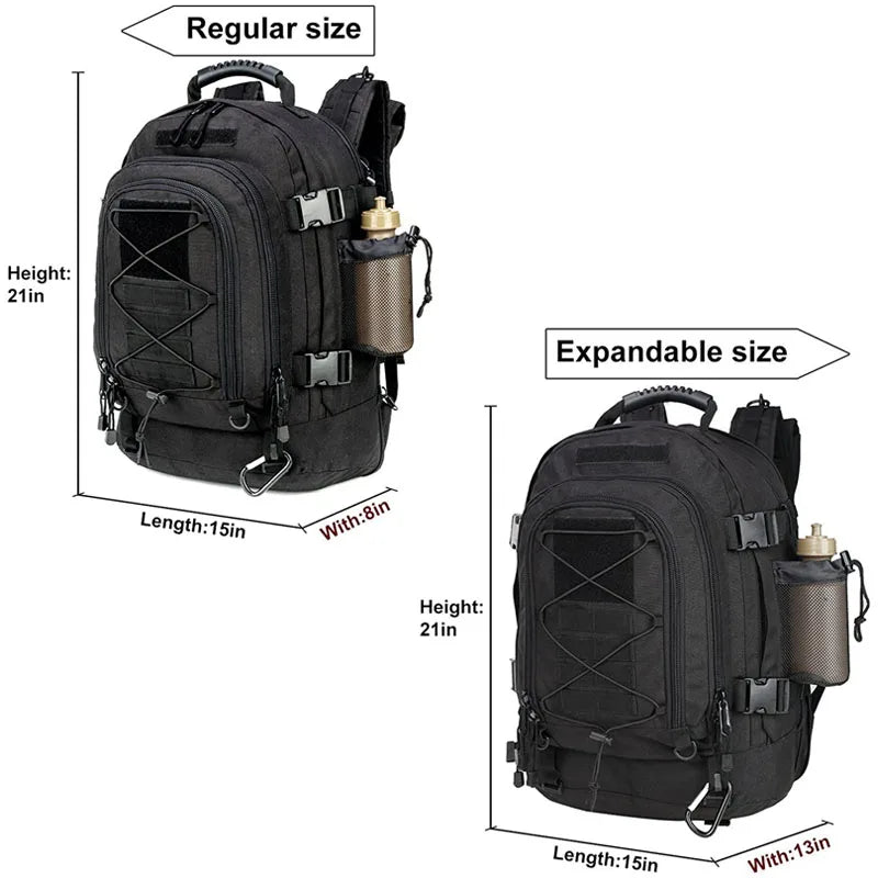 LqArmy 60 Liter Tactical Military Molle Army Assault Rucksack Outdoor Backpack