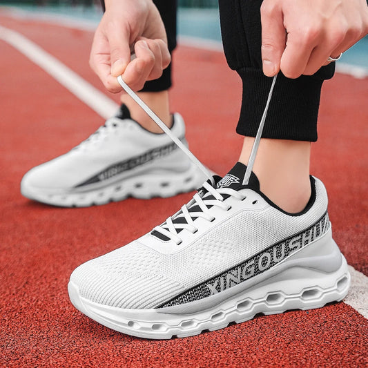 HKTA Men Mesh Sneakers Breathable Sports Casual Lightweight Running Shoes