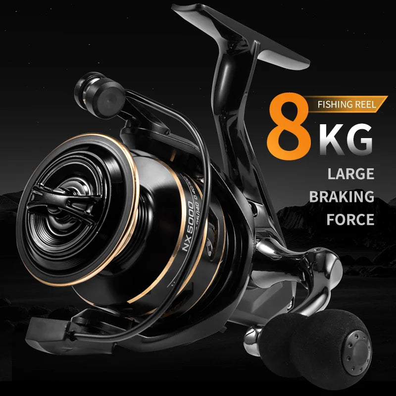 Jarzzilai Spinning Fishing Reel Metal Cup 10kg Drag High Speed