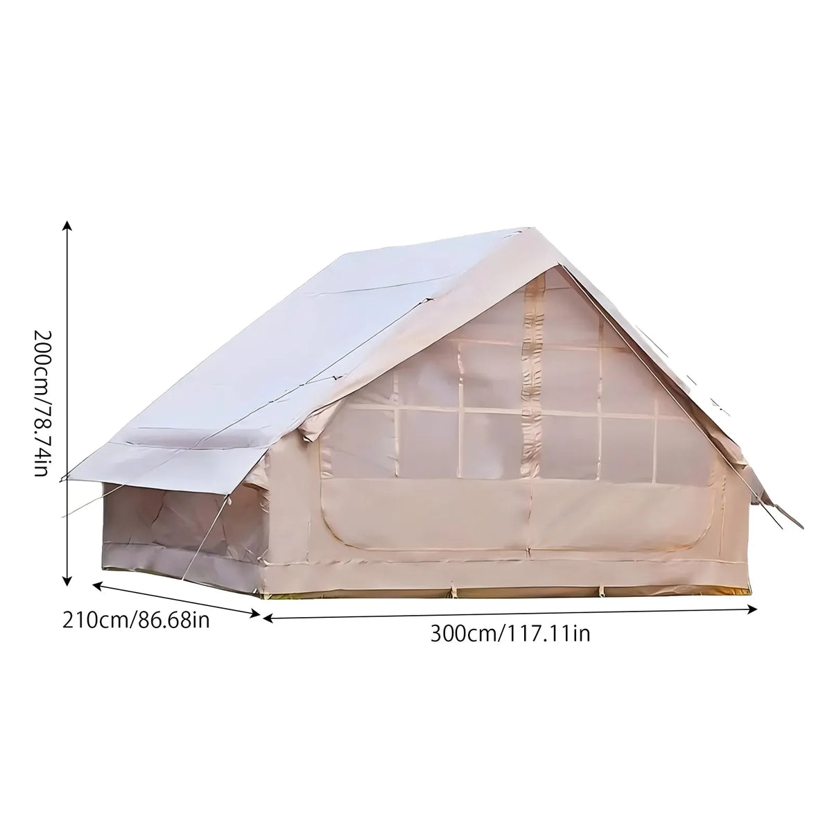 Quick Opening Inflatable Camping Tent With Skylight And Breathable Mesh