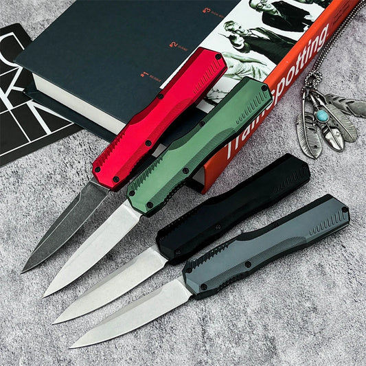 DIY D2 Folding Knife T6 Aluminum Handle Tactical Outdoor Survival Tool