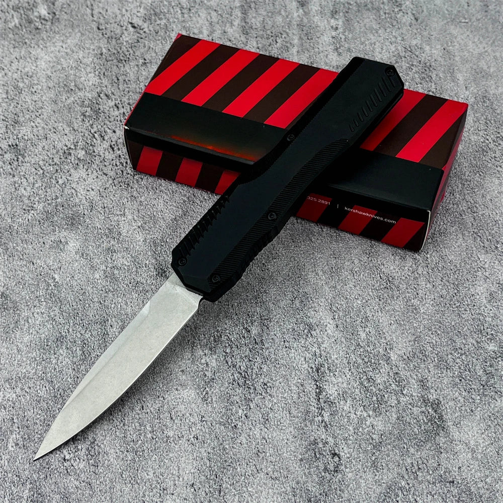 DIY D2 Folding Knife T6 Aluminum Handle Tactical Outdoor Survival Tool