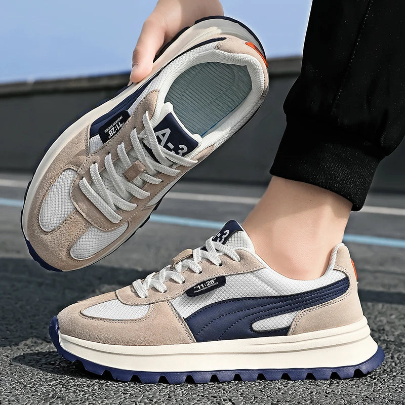 Men Casual Sneakers With Breathable Animal Print Athletic Design