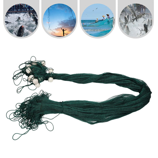 Bymaocar Polyethylene Fishing Drag Net With Floats And Weights