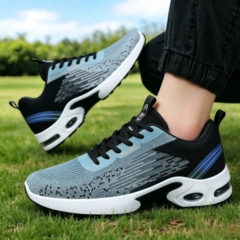 Men Breathable Mesh Running Shoes With Air Cushion For Gym
