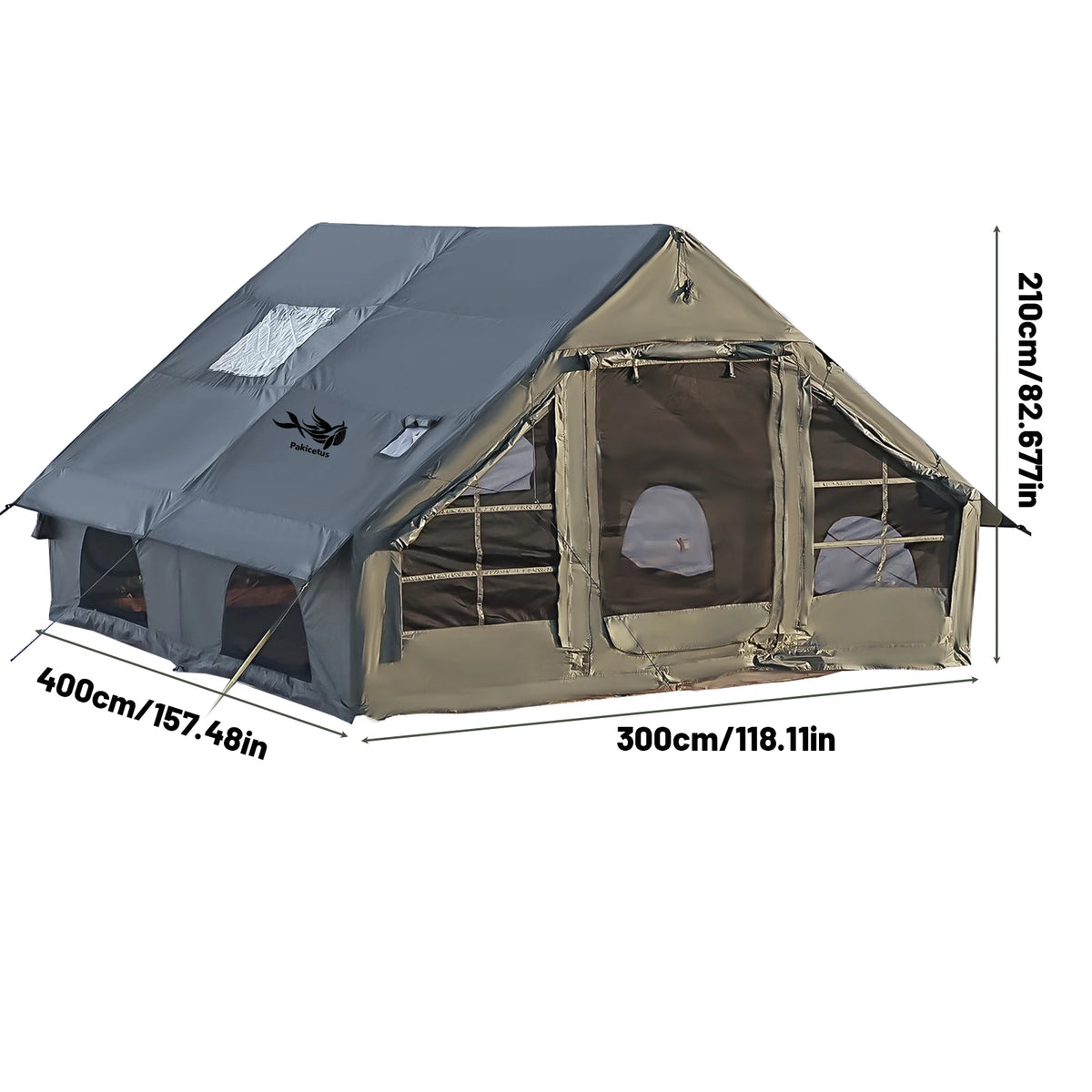 Quick Opening Inflatable Camping Tent With Skylight And Breathable Mesh