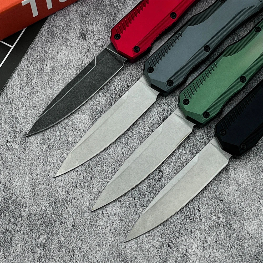 DIY D2 Folding Knife T6 Aluminum Handle Tactical Outdoor Survival Tool