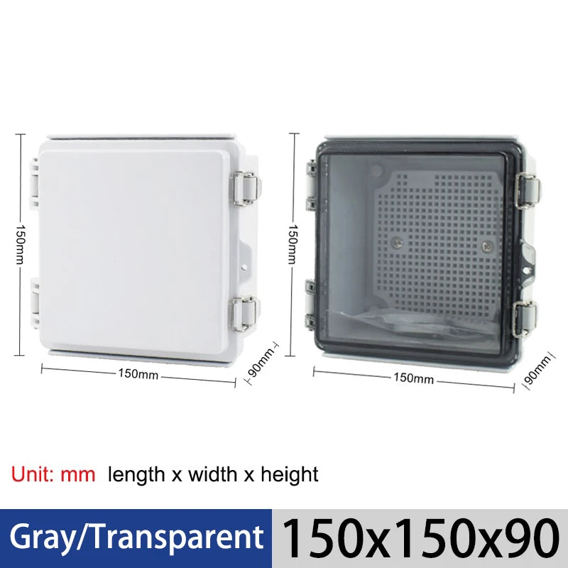 IP67 Waterproof ABS Plastic Junction Box With Transparent Cover