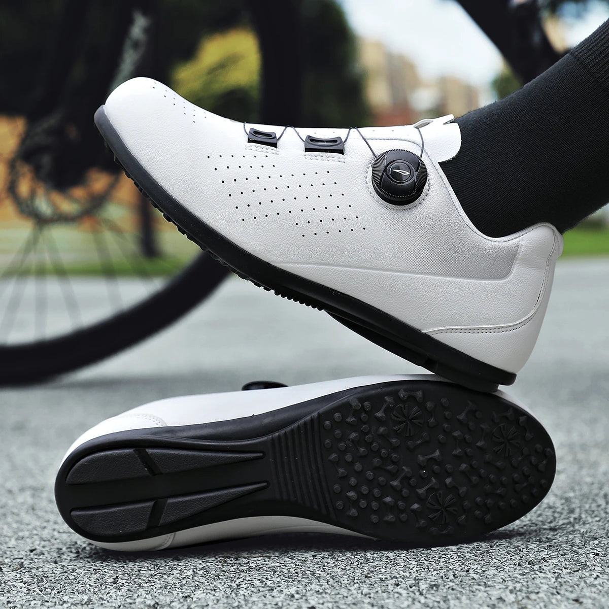 Yuyin Unisex Road Mountain Cycling Flat Spd Cleat Shoes