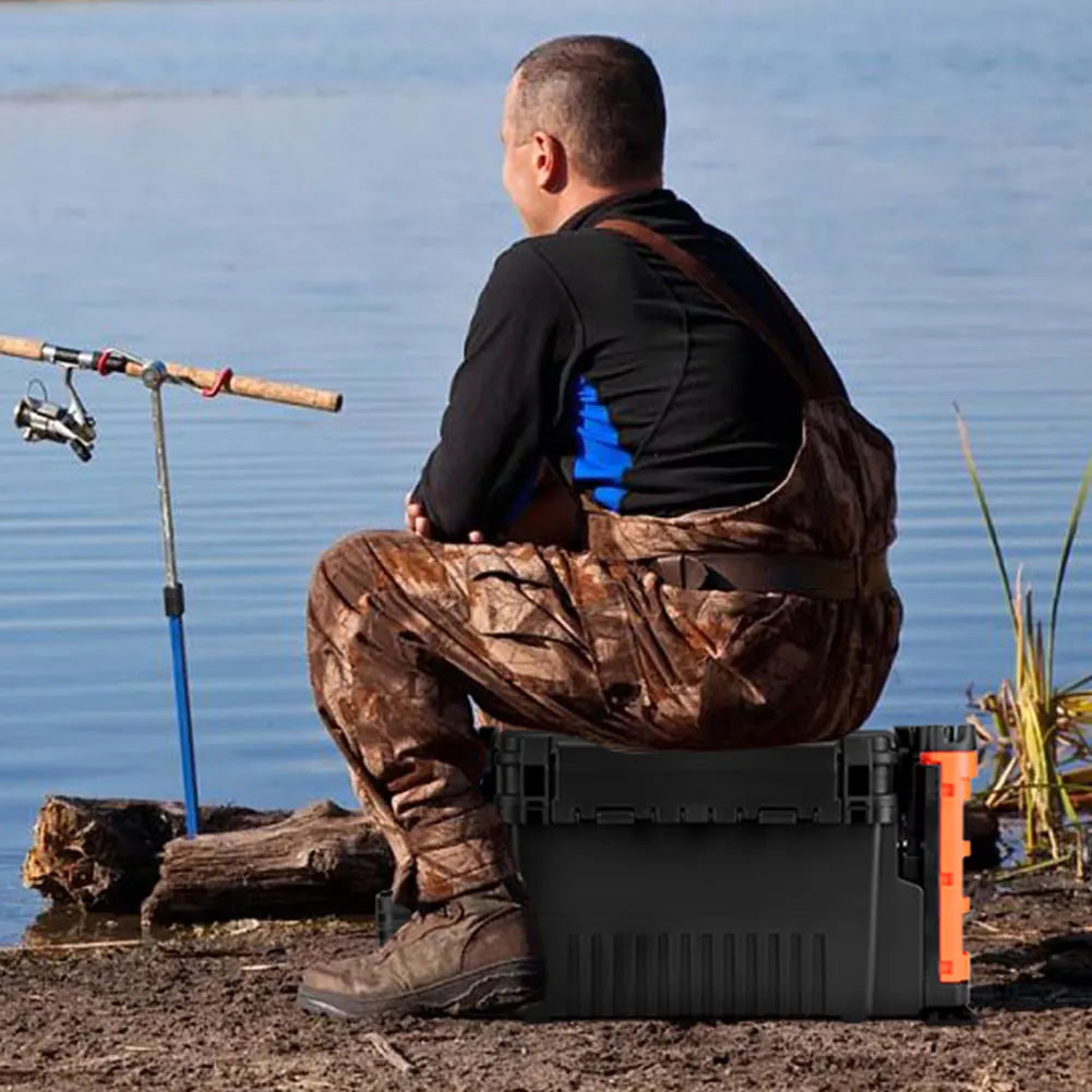Aliilee Plastic Two Tier Fishing Tackle Storage Box