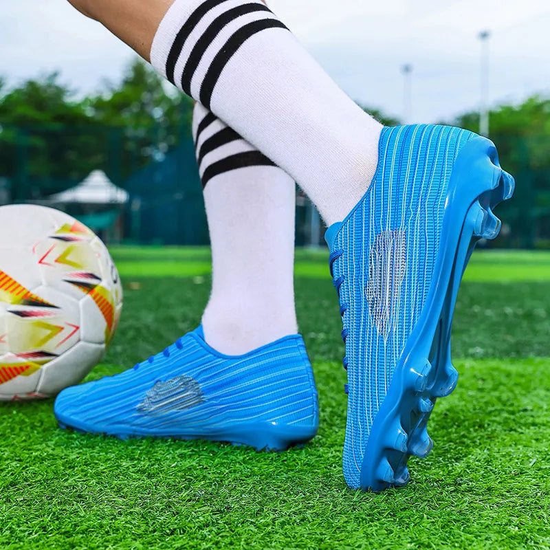 Yuyin Breathable Microfiber Soccer Shoes Turf Cleats Outdoor Training