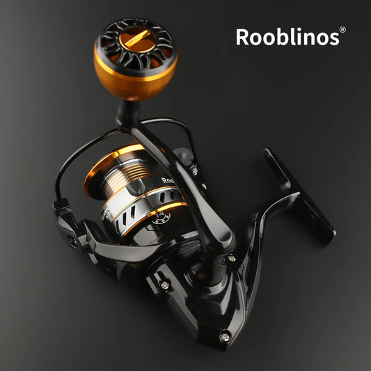 Rooblinos HM Spinning Fishing Reel Featuring Smooth Metal Bearings