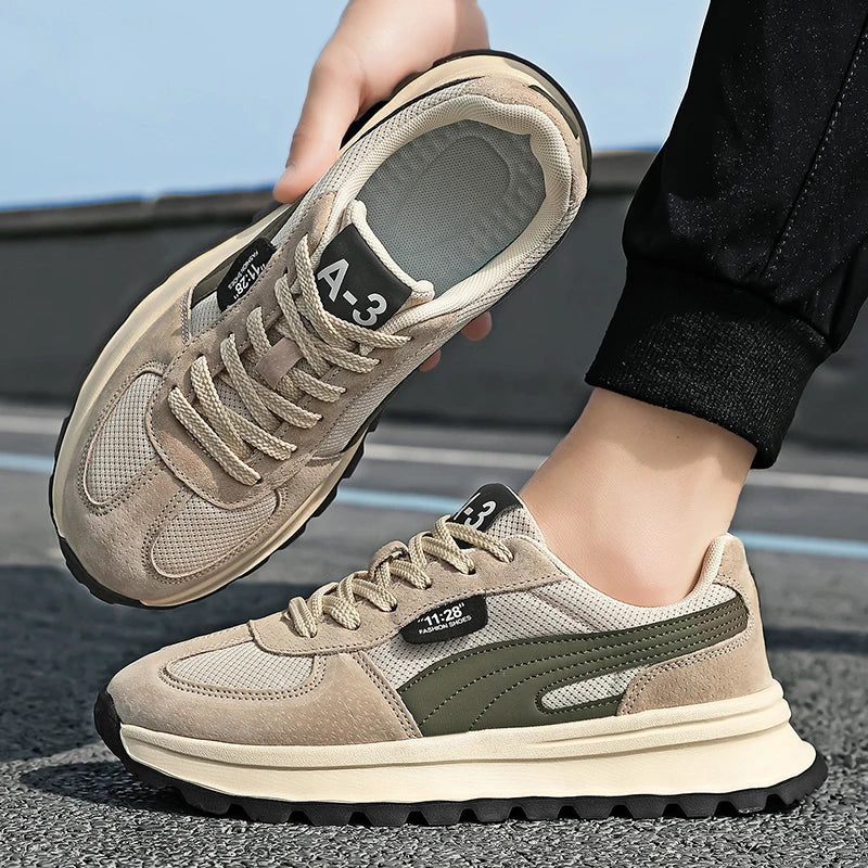 Men Casual Sneakers With Breathable Animal Print Athletic Design