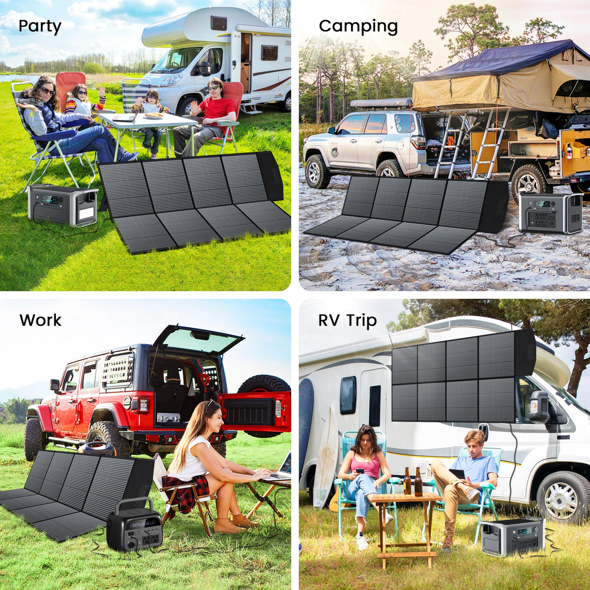 CTOLITY High Efficiency Foldable Solar Panel Portable Charger
