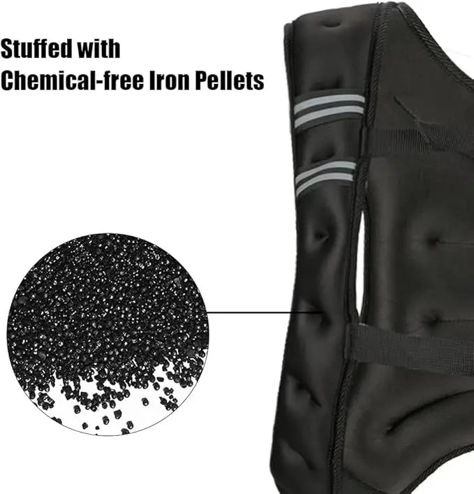 Adjustable Weighted Vest For Outdoor Cardio And Strength Training
