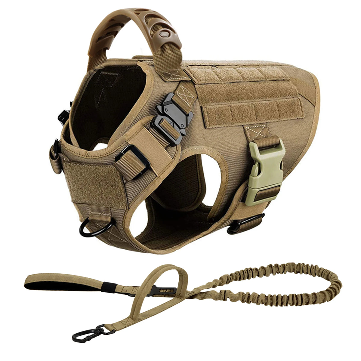 Tactical Dog Harness Leash Set Military Handle For Training