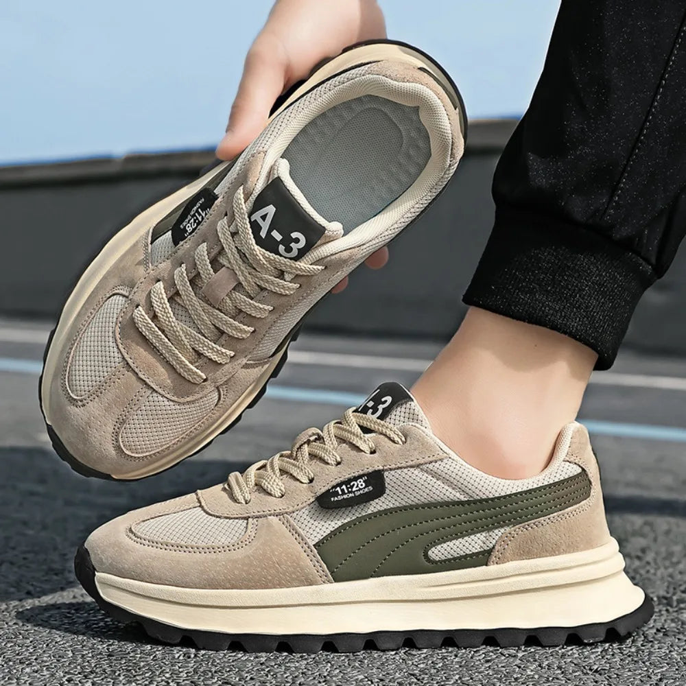 Men Casual Sneakers With Breathable Animal Print Athletic Design